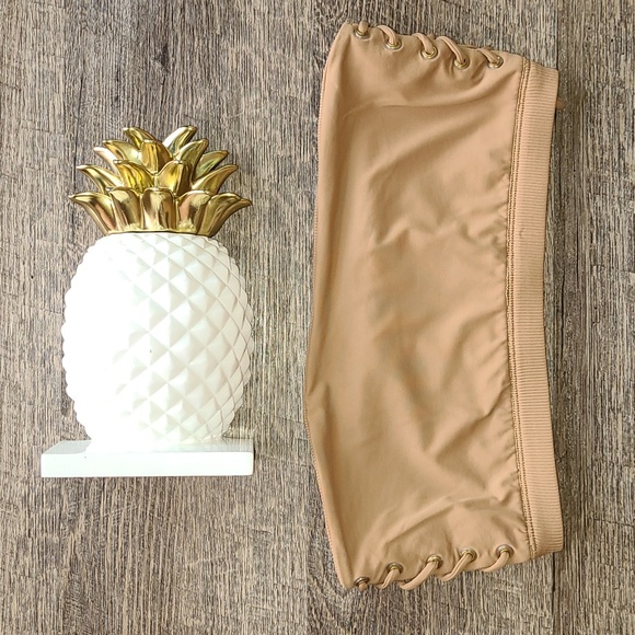 Lspace Ribbed Bandeau Bikini Top - Nude - Picture 3 of 13